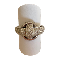 Ring Chimento Woman in White Gold Diamante 1A00434BB5140